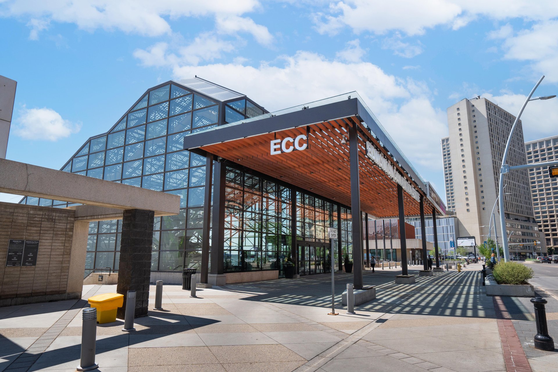 Edmonton Convention Centre and downtown skyline