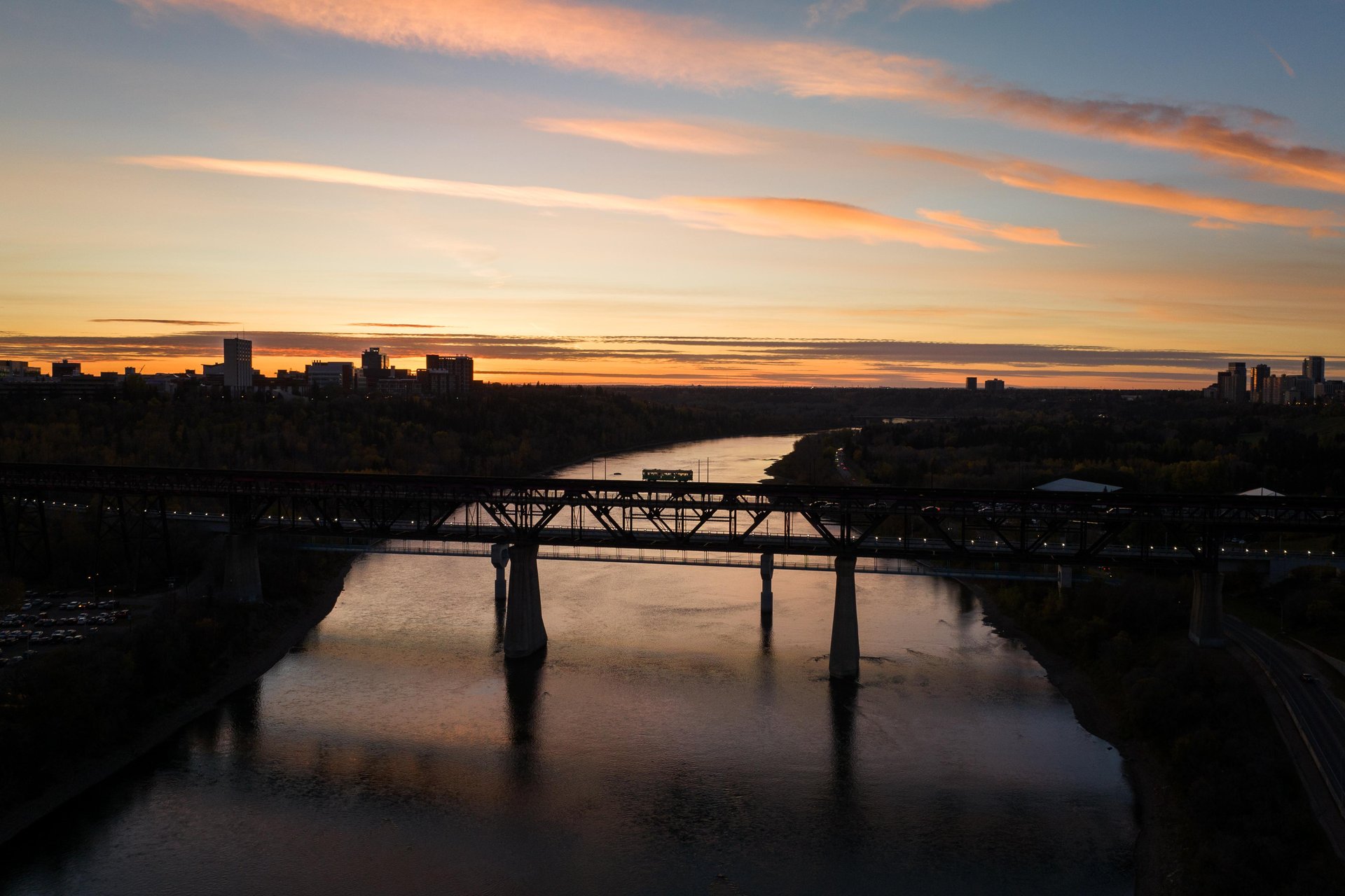 High Level Bridge and Edmonton skyline